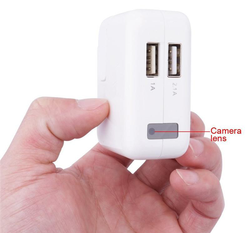 USB lādētājs ar slēpto kameru