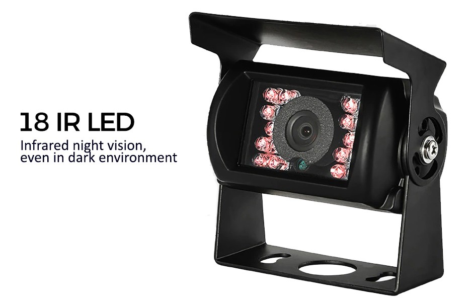 automašīnas kamera ar 18 IR LED nakts redzamību