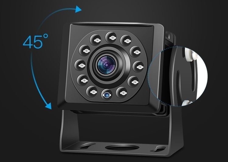 HD automašīnas kamera ar LED nakts redzamību