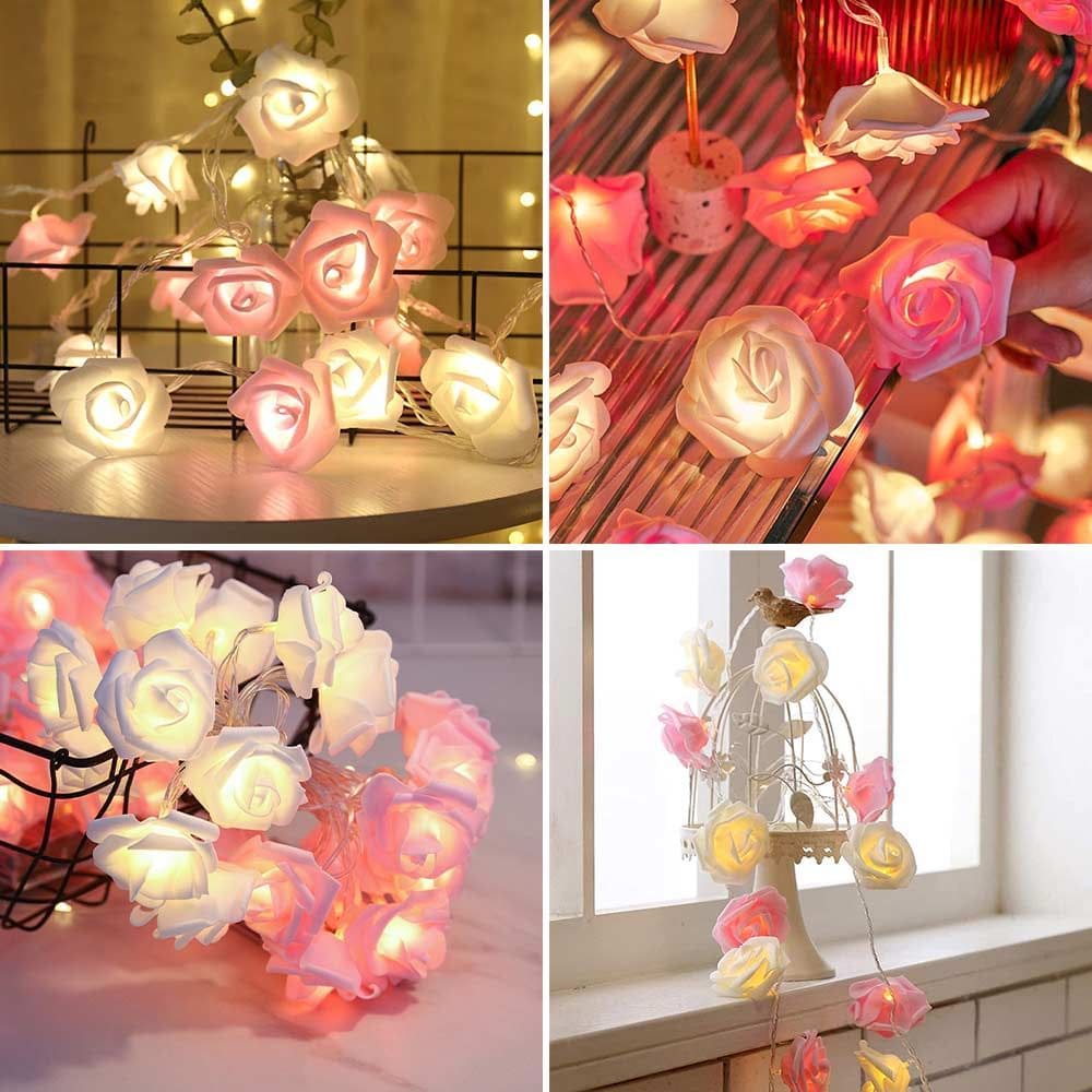 LED rozes - kvēlojošas rozes kā dekoratīvas gaismas