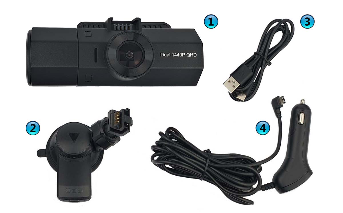 Profio S32 kameras pakotnes saturs