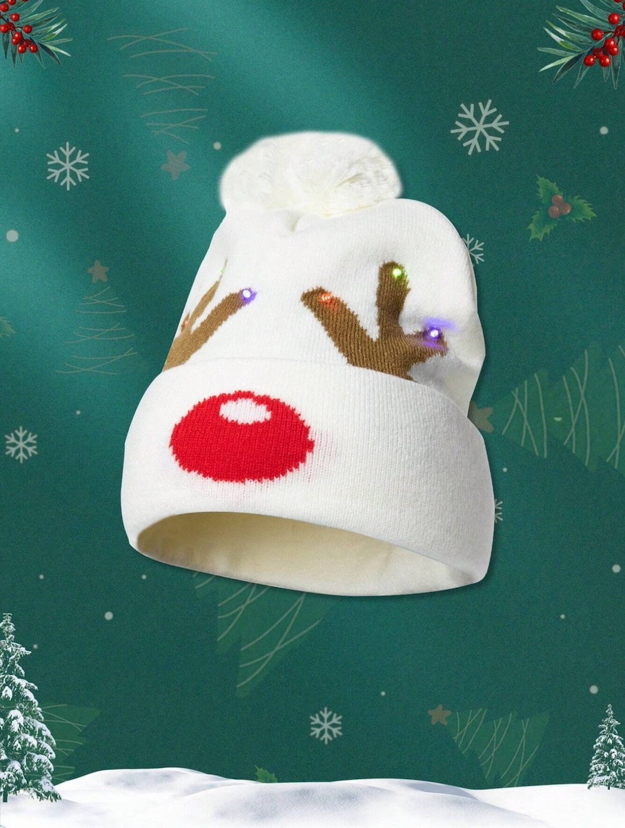 cepure Ziemassvētku ziemeļbriežu ragi - cepure ziemas mirdzēšanai, Rūdolfs