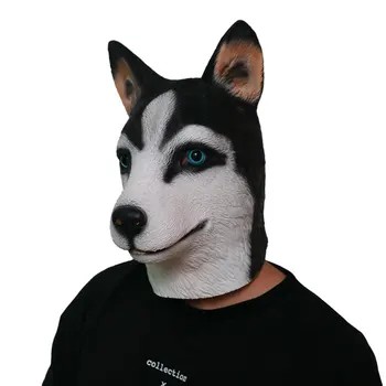 Haskiju suns - karnevāla maskas sejai