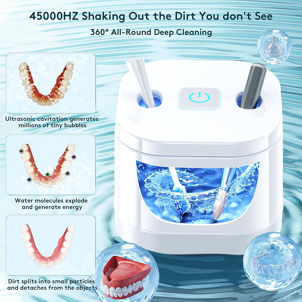 zobu nomaiņas tīrītājs ultraskaņas UV tīrīšanas ierīce