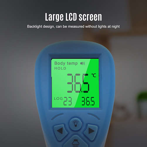 bezkontakta termometrs ar LCD displeju
