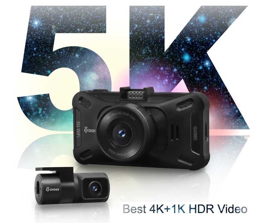 labākā paneļa kamera 4k 5k automašīnas kamera ar dubultu DOD GS980D