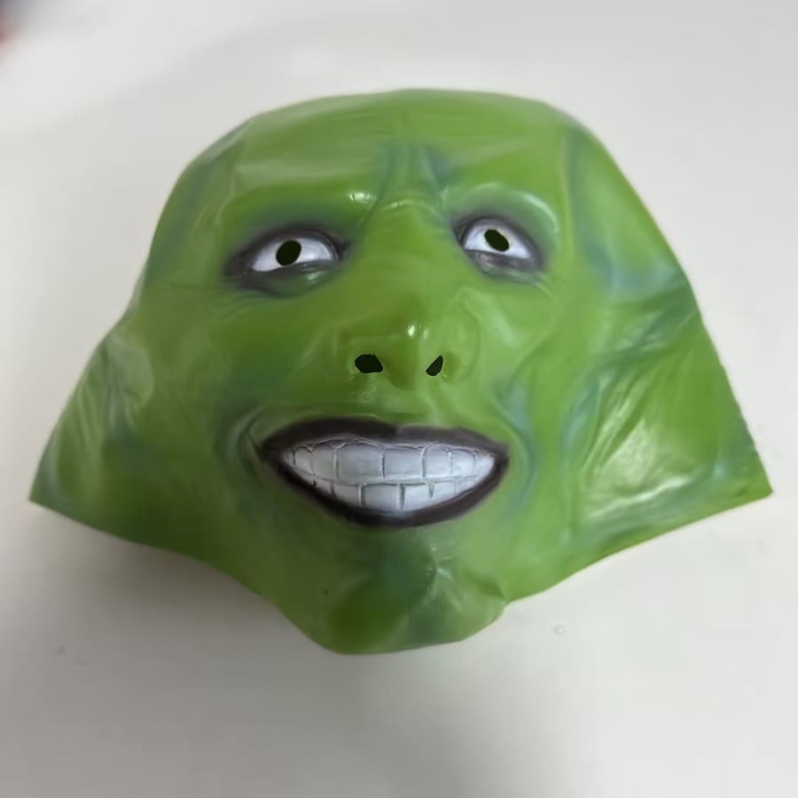 Džims Kerijs maska - zaļa maska