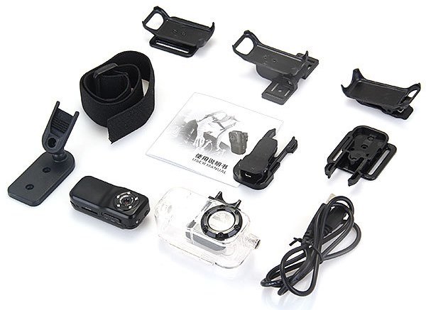 sporta kamera ar IR LED, 10m ūdensizturīgs, multi piederumi