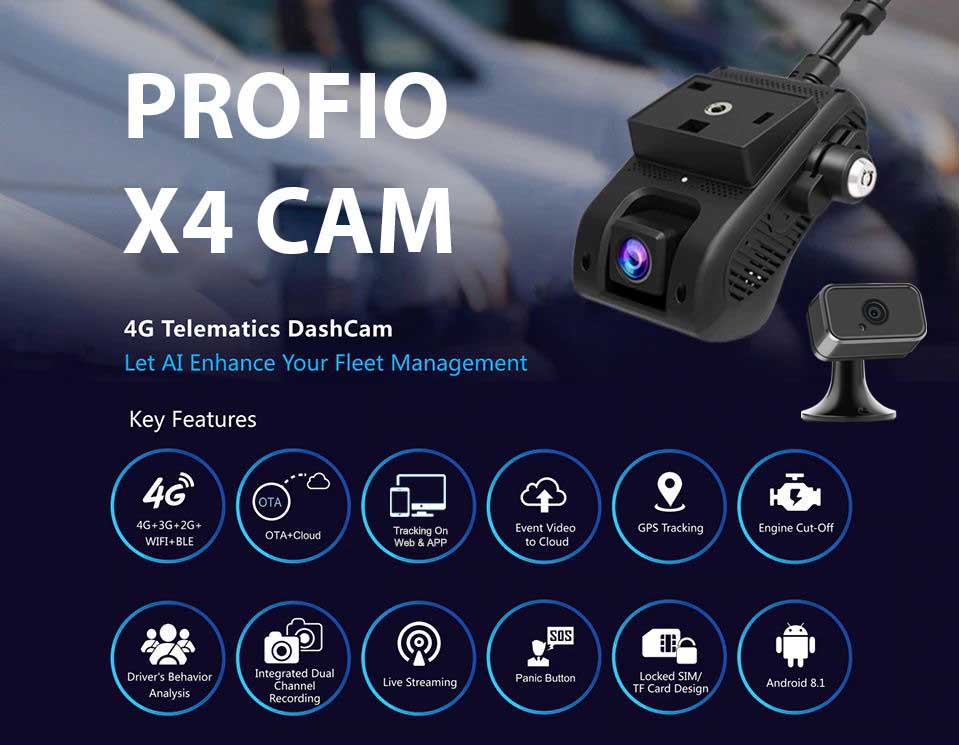 Mākoņu automašīnu kameras Profio X4