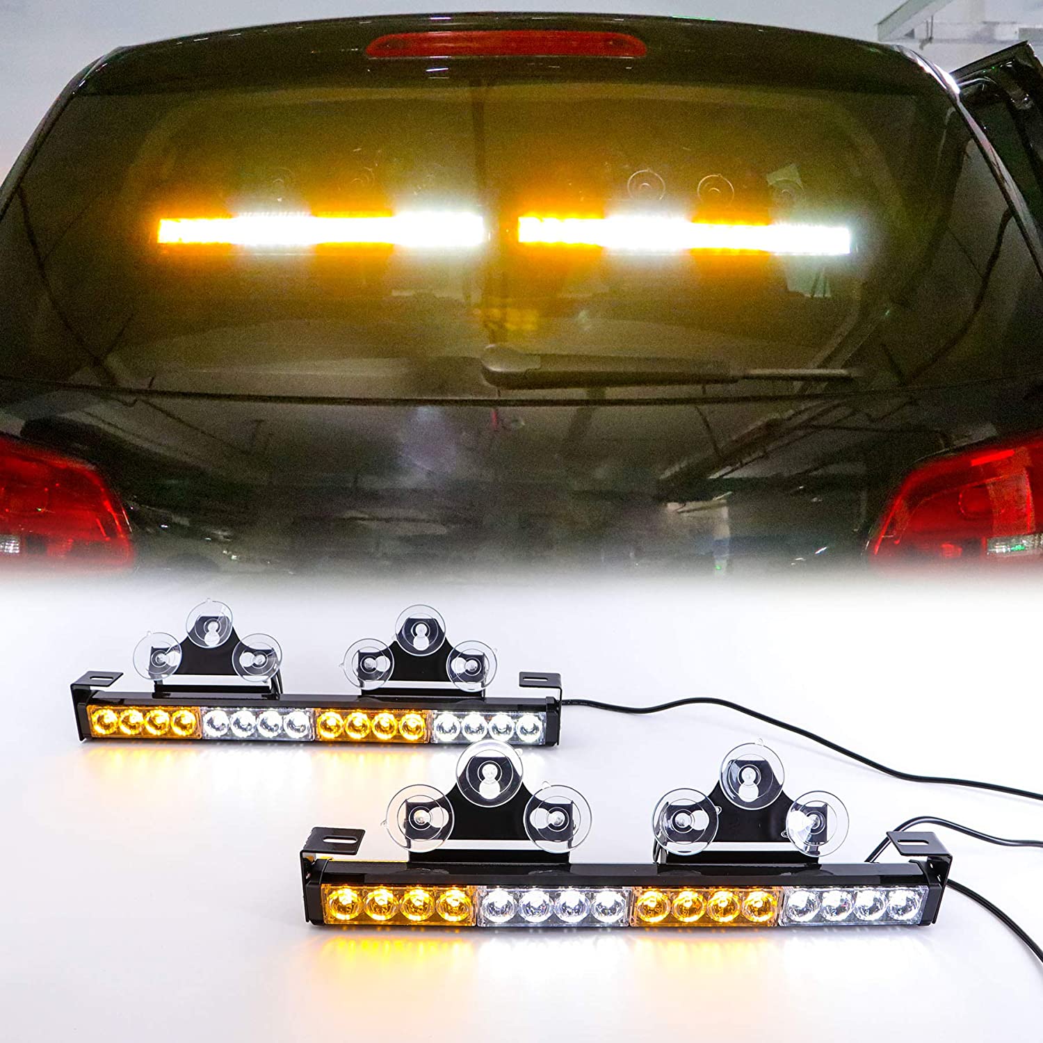 Mirgojošas LED gaismas automašīnai dzeltens balts daudzkrāsu