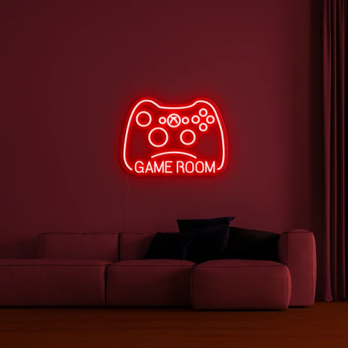 3D logo uz sienas - GAMER