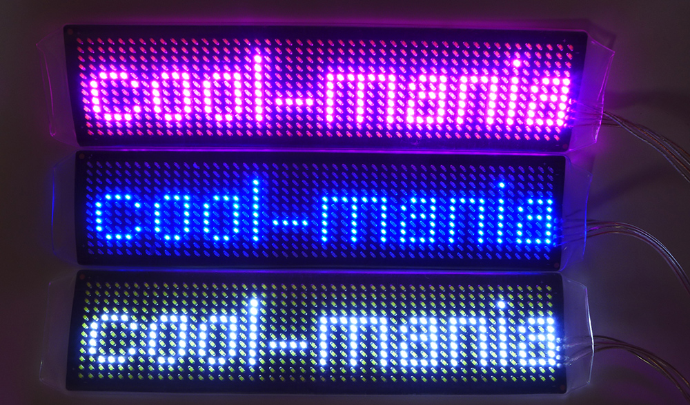 RGB LED sloksne LED kreklam