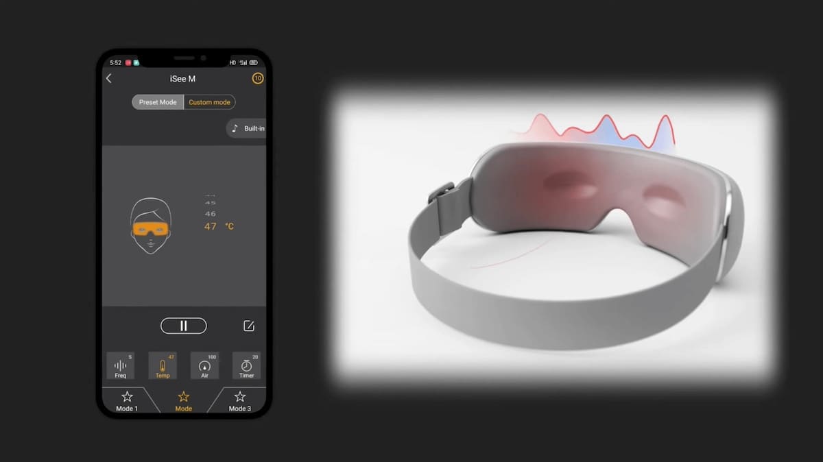 Vibrējošās brilles ar viedo tehnoloģiju un Bluetooth savienojumu