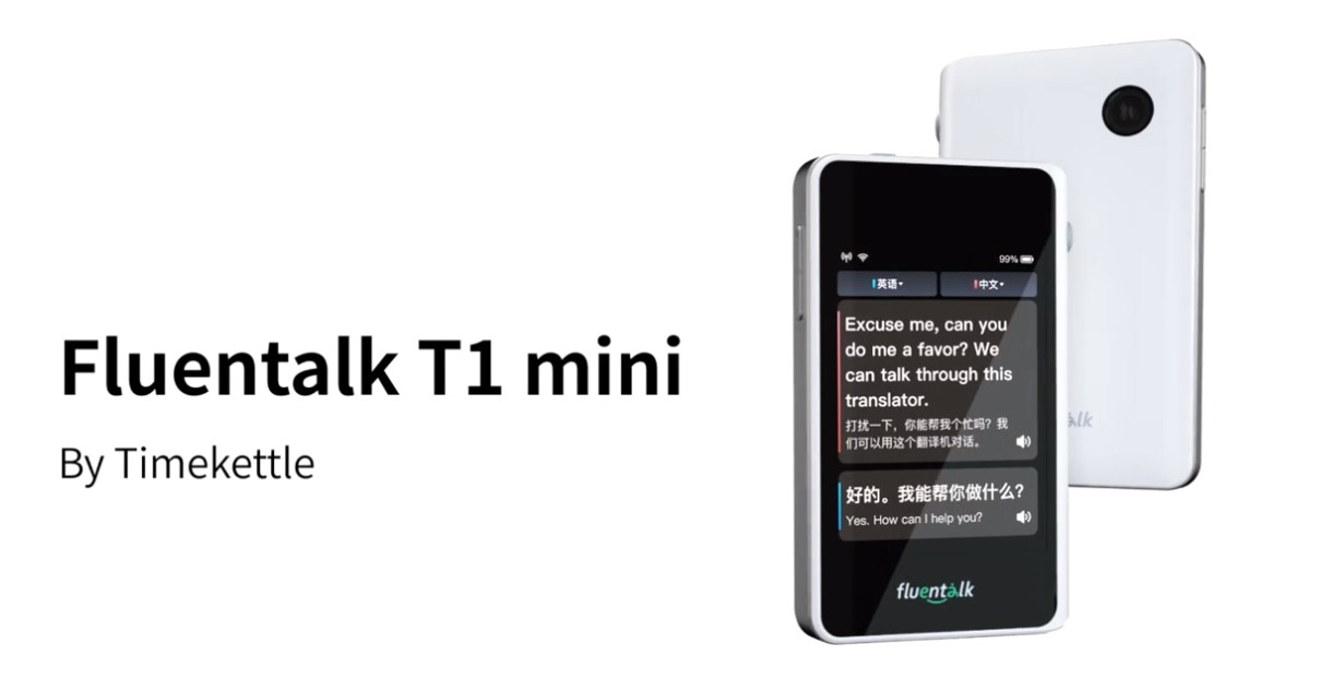 Fluentalk T1 mini Timekettle - pārnēsājams ceļojumu tulks