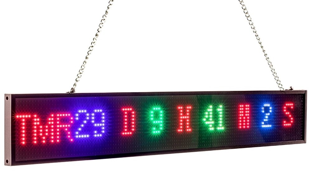 gaismas LED krāsu tāfele