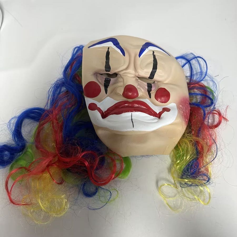 klaunu maska karnevāla pieaugušajiem