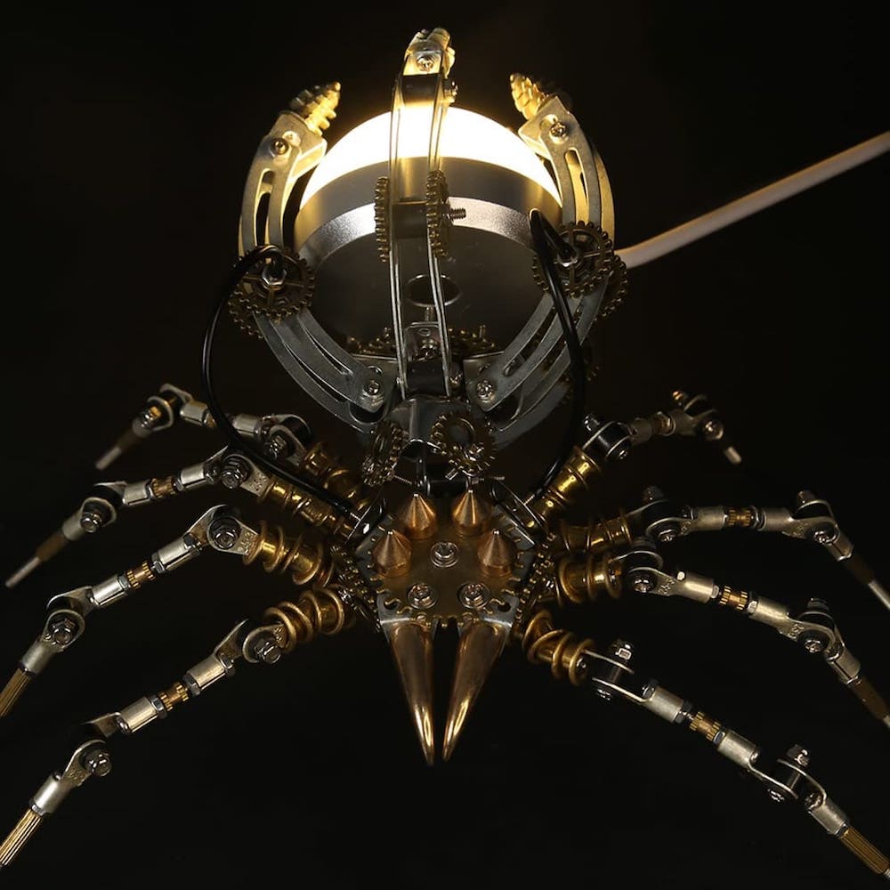 Zirnekļa puzles metāla 3D modelis