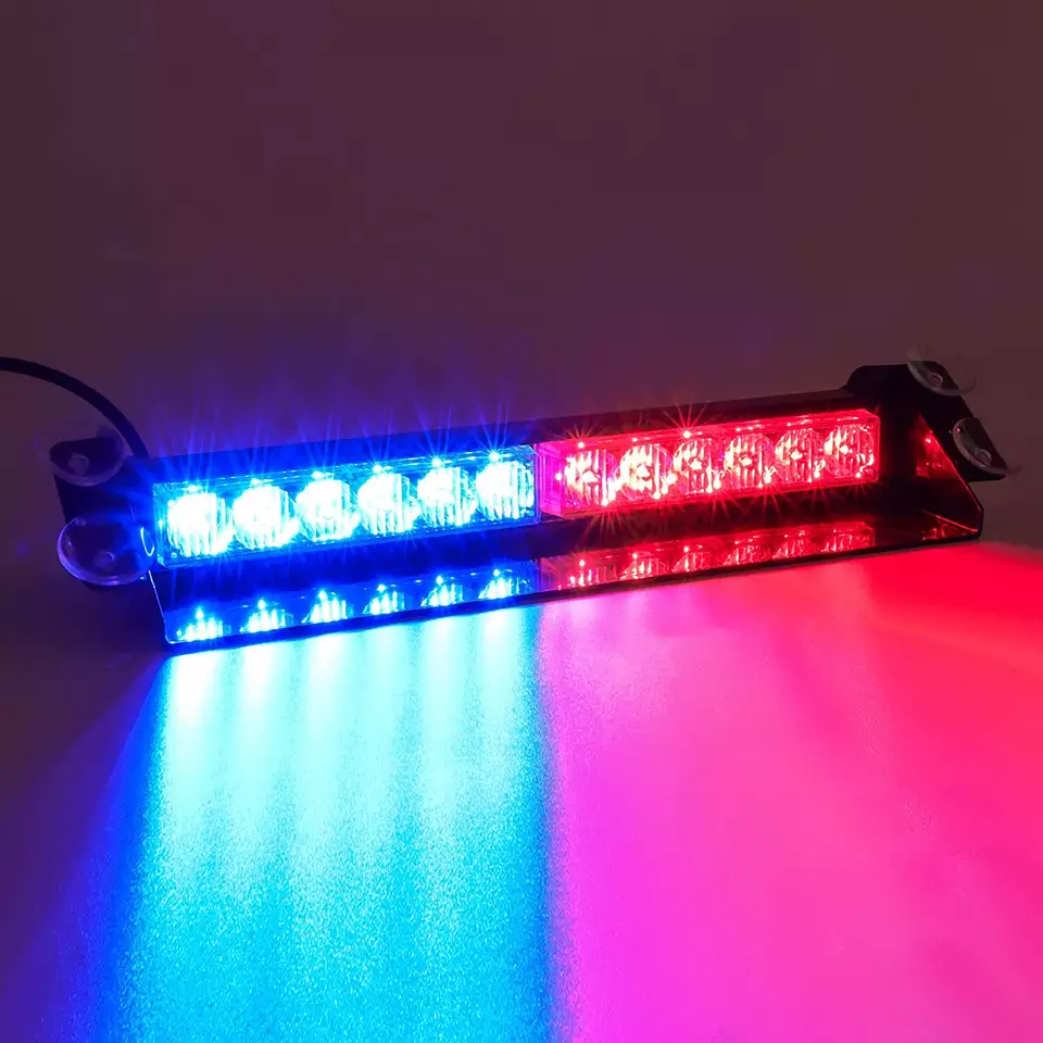 Mirgojošas LED bākugunis (gaismas) automašīnai ar iespēju mainīt krāsas un mirgošanas stilus