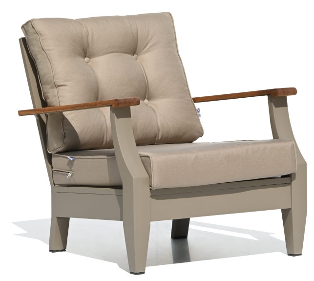 sēžu dārza krēslā moderns alumīnija pelēks