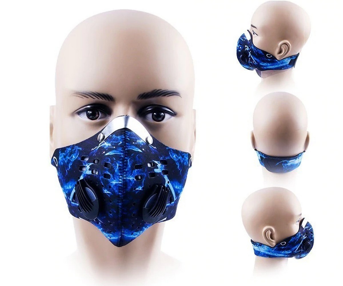 3D sejas maskas respirators