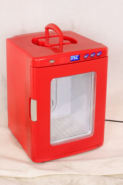 sarkans mini dzesētājs retro ledusskapis