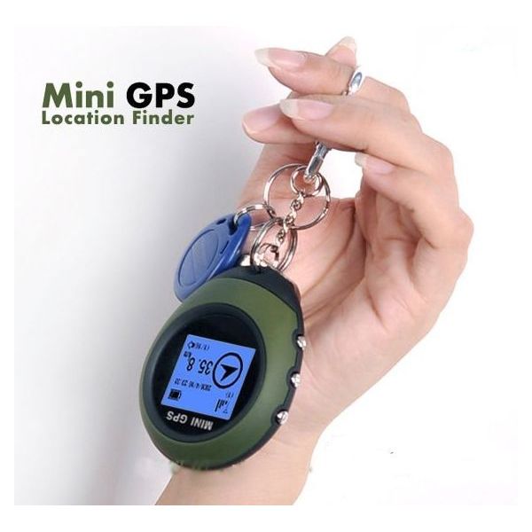 mini GPS navigācija uz atslēgas piekariņa atslēgu piekariņa gredzena