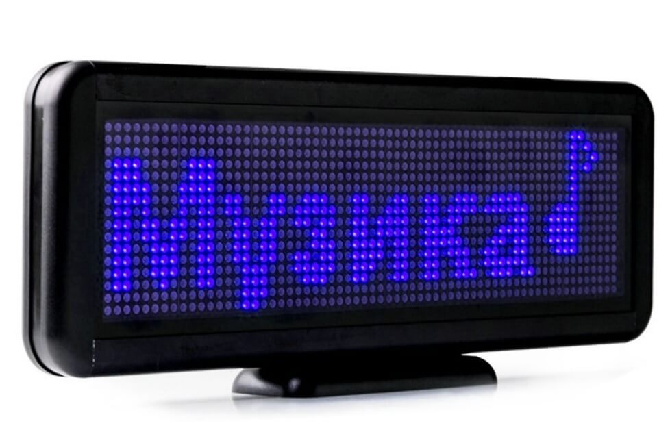 Biznesa LED panelis zils