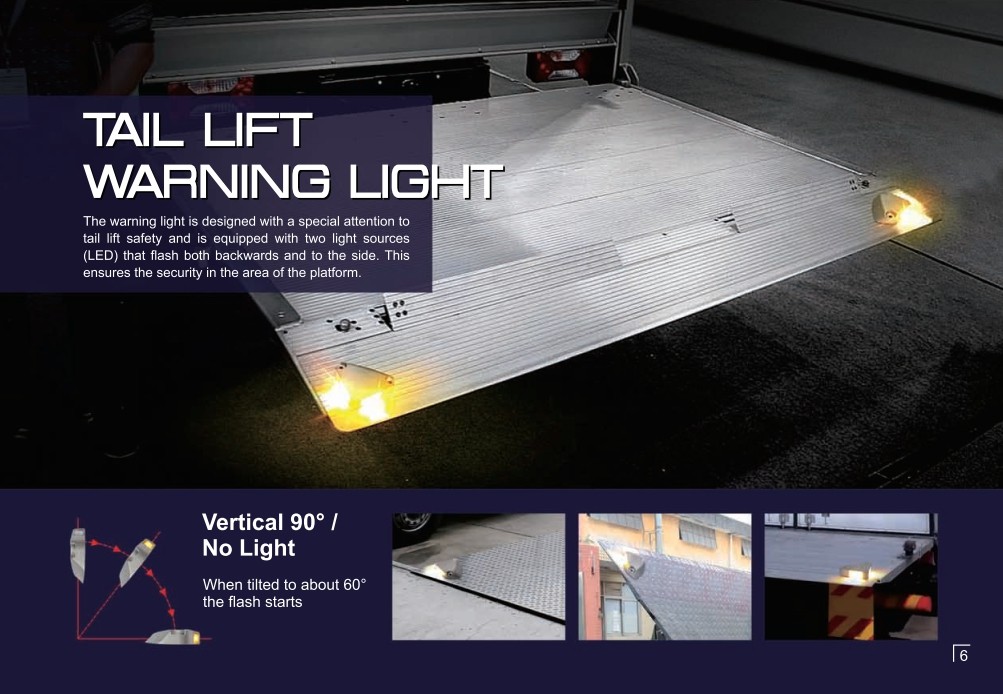 LED signālgaisma LED aizmugurējā pacēlāja gaisma vieglo automašīnu platformai - furgonam, kravas automašīnai