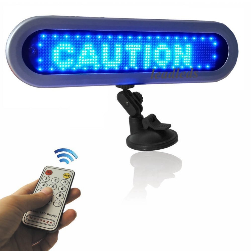 Automātiskais LED displejs zilā krāsā